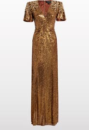 Jenny Packham Manon Sequin-Embellished Dress