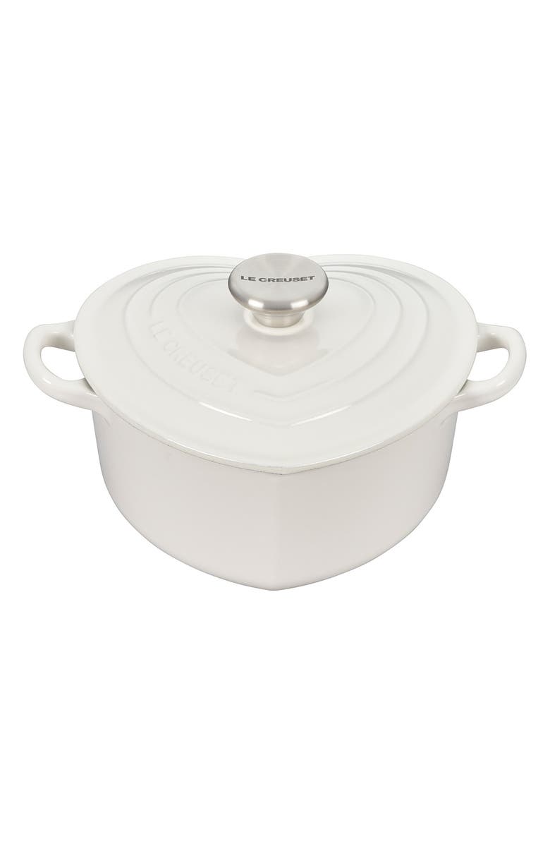 Le Creuset Signature Heart Shape Enameled Cast Iron Dutch Oven, Main, color, 