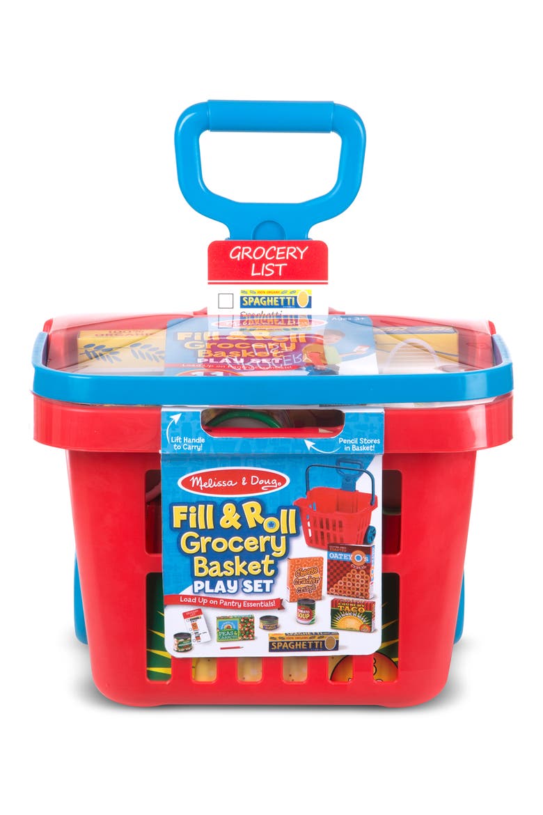 Fill & Roll Grocery Basket Playset, Main, color, NO COLOR
