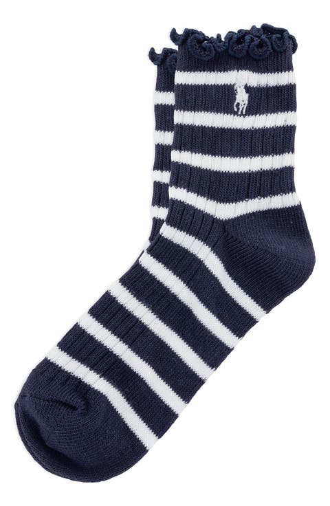 Lettuce Edge Cotton Blend Quarter Socks