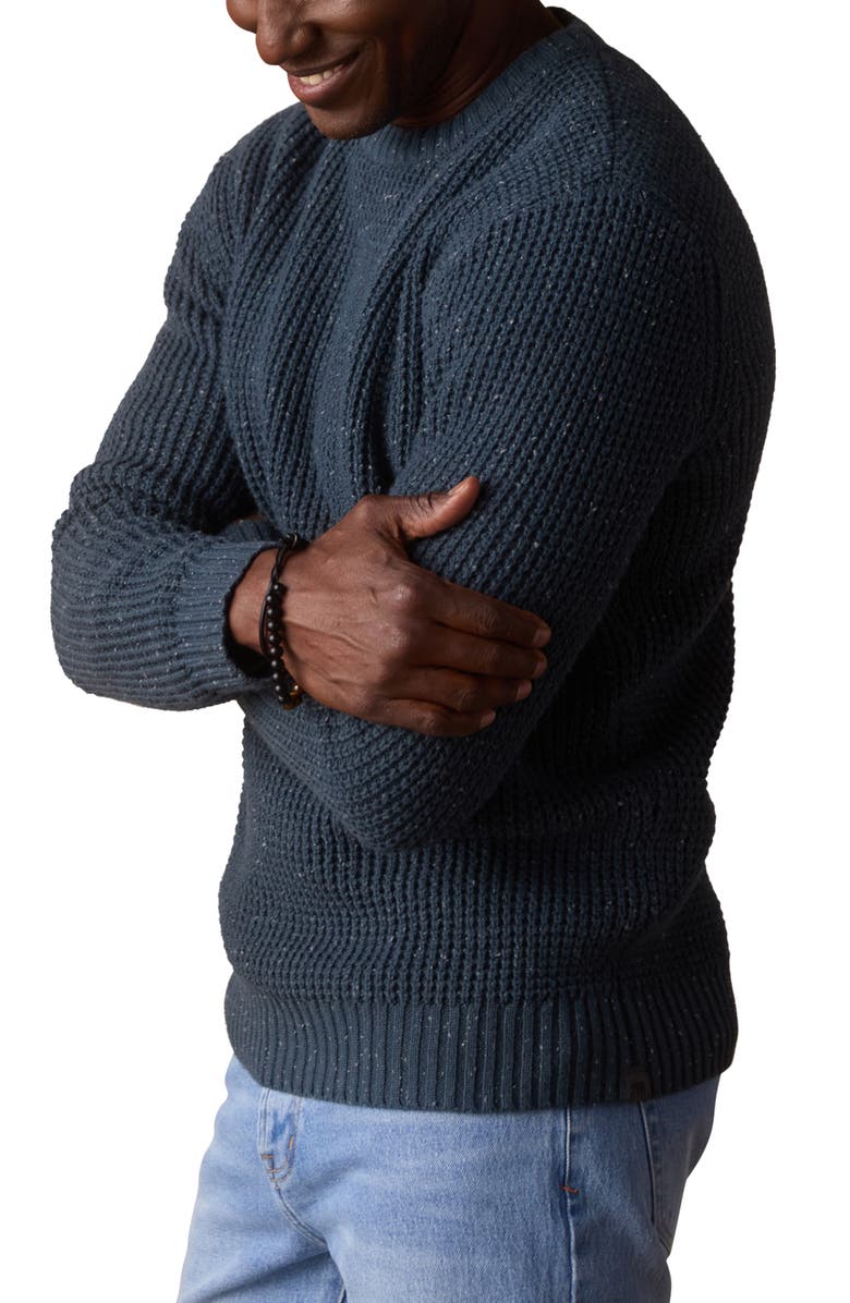 The Normal Brand SeaWool Nep Crewneck Sweater, Alternate, color, Waterloo