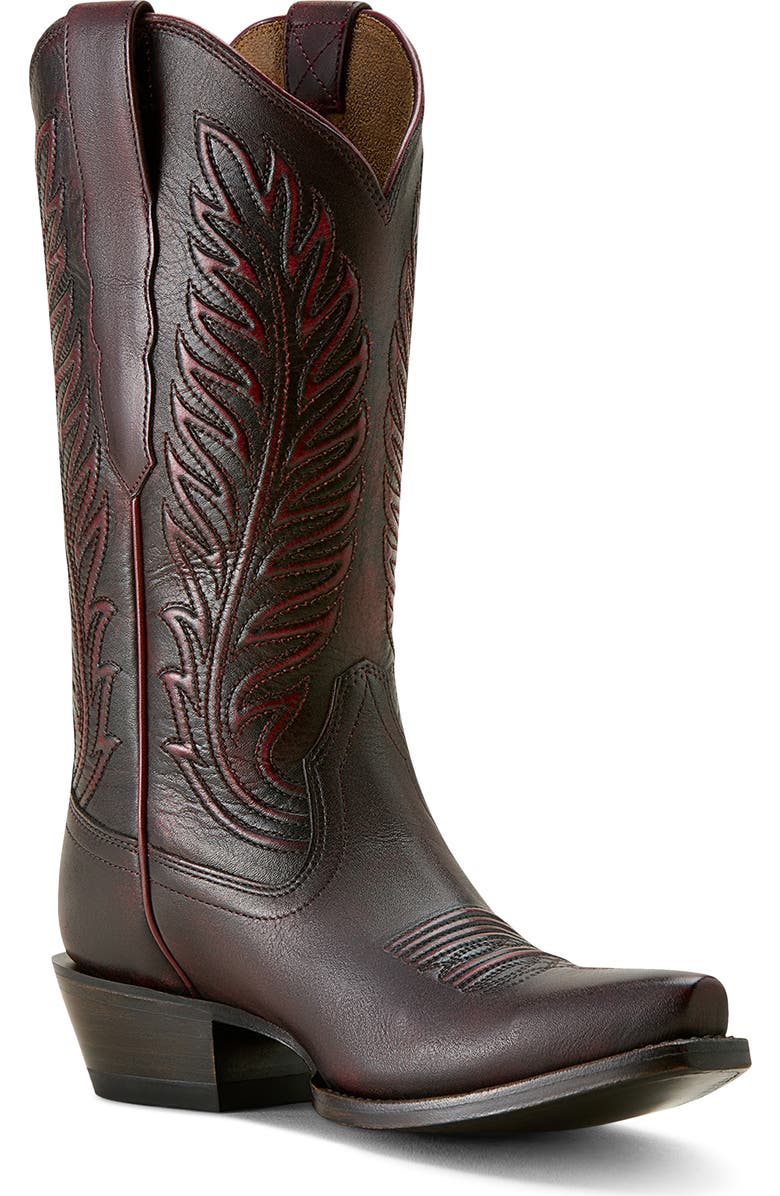Ariat Bowman X Toe Cowboy Boot, Main, color, Black Cherry