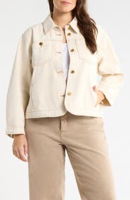 Wit & Wisdom Topstitch Denim Jacket
