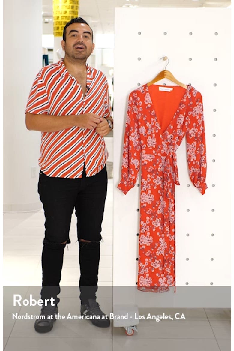 The Evelyn Long Sleeve Wrap Dress video