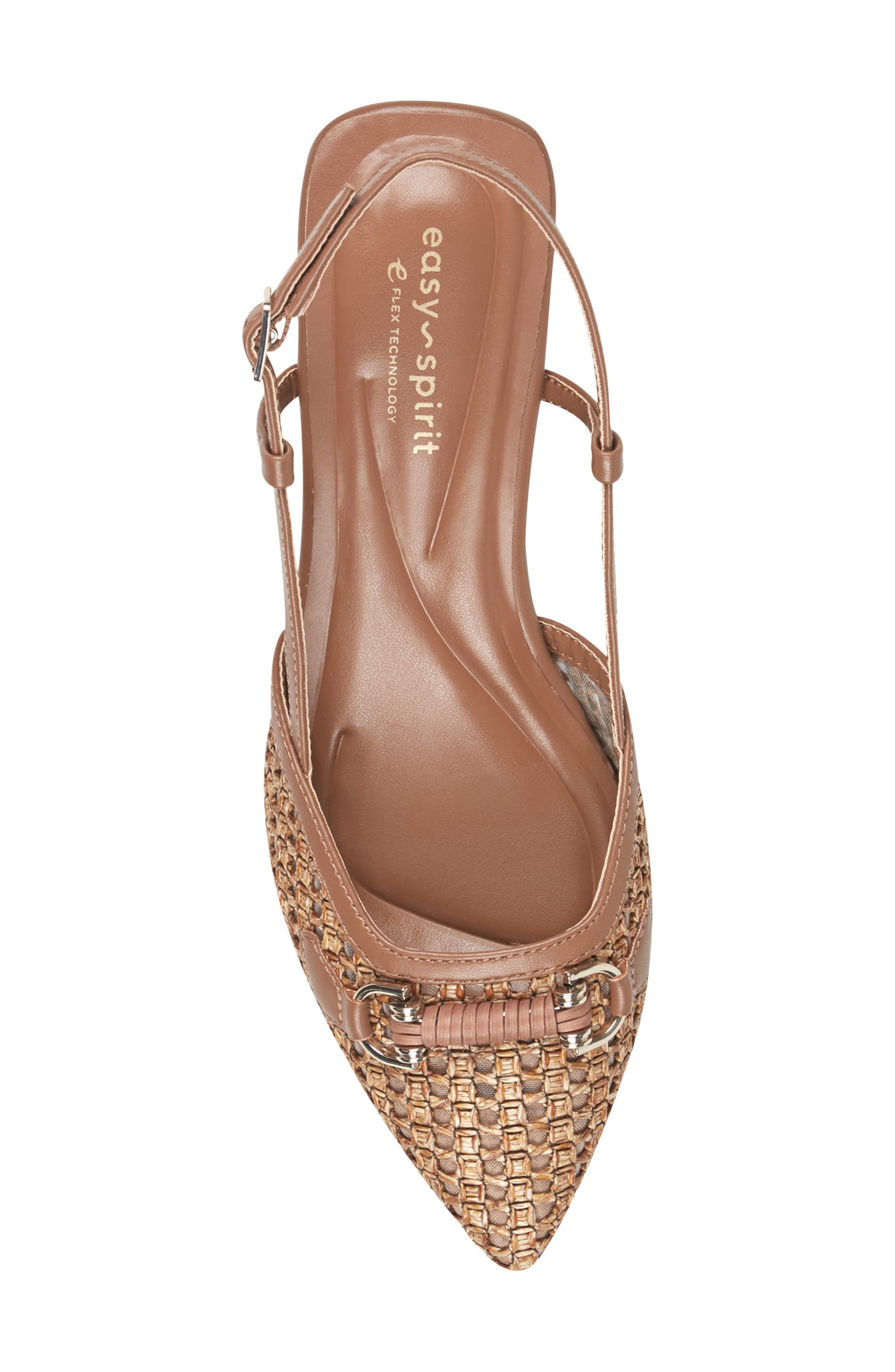 Hetty Pointed Toe Slingback Pump, Alternate, color, MEDIUM BROWN