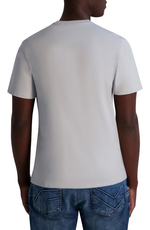 Karl Lagerfeld Paris Karl Armour Logo Patch T-shirt In Gray