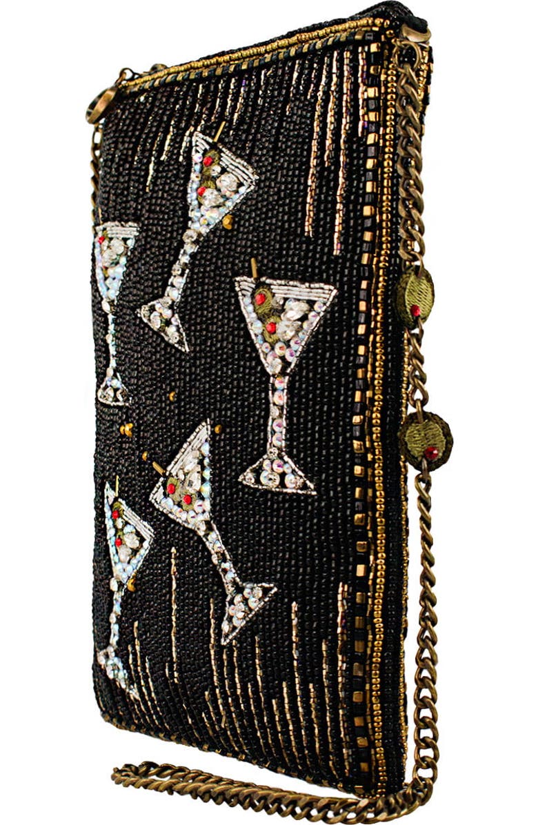 Mary Frances Accessories Sip Happens Mini Handbag, Alternate, color, Black