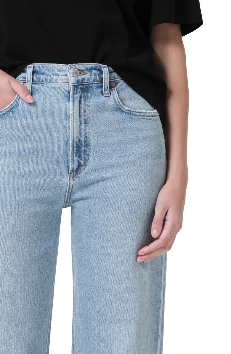 AGOLDE Ren High Waist Wide Leg Jeans, Alternate, color, 