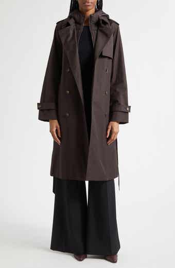 Reiss Azura Hooded Double Breasted Trench Coat