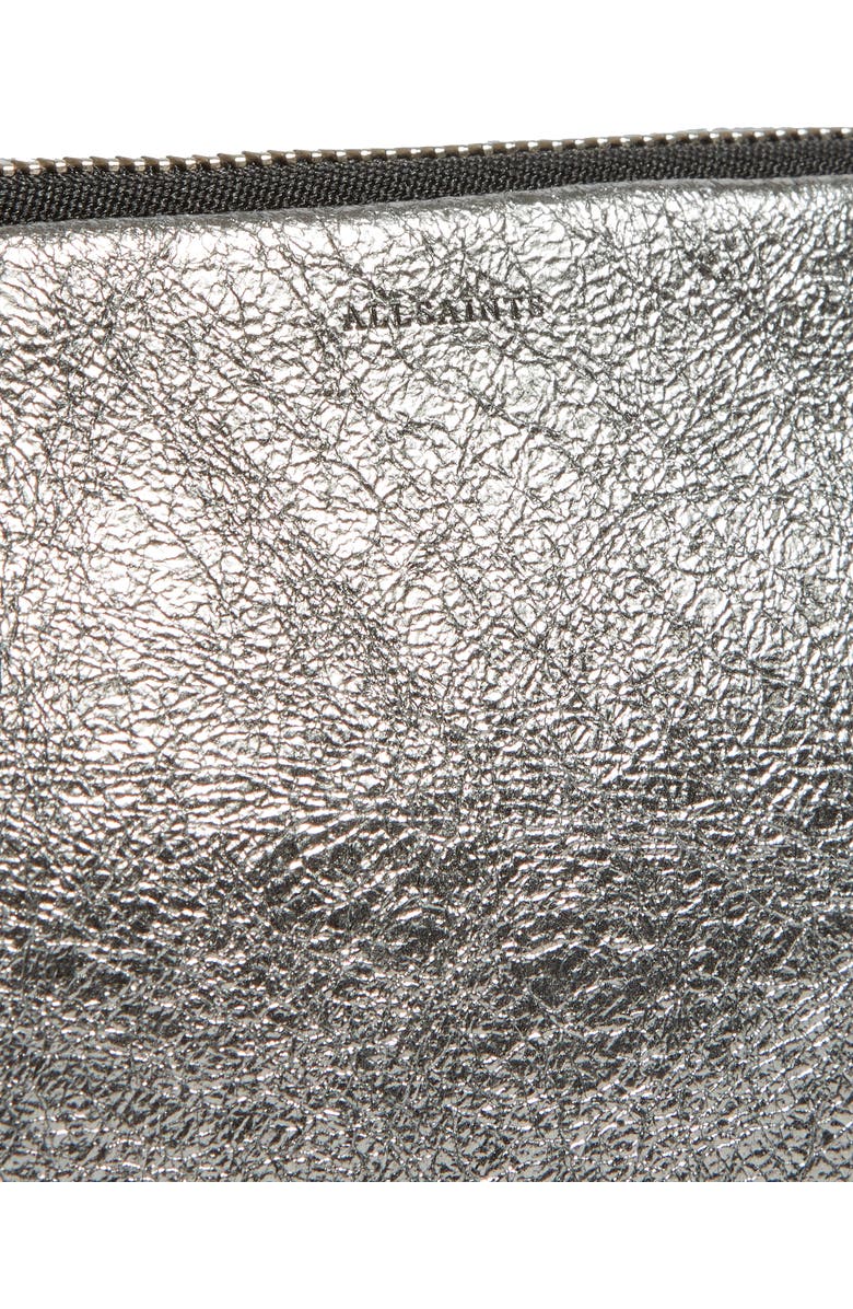 AllSaints Miki Metallic Leather Crossbody Camera Bag, Alternate, color,