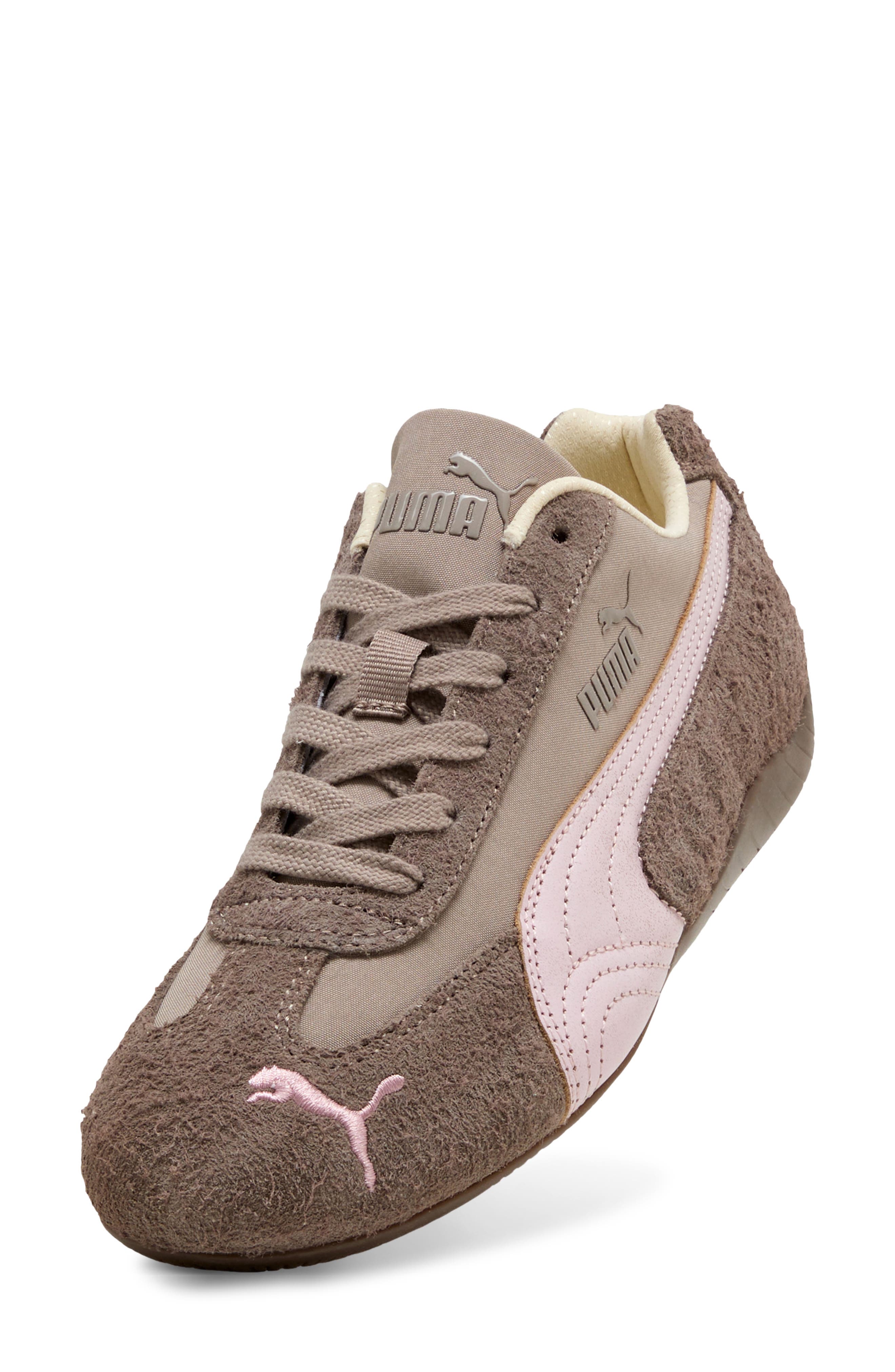 Speedcat Brushed Lux Sneaker, Alternate, color, MOUSE GRAY/ GUM