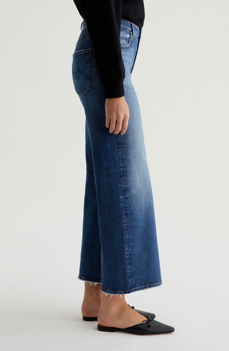 AG Saige Mid Rise Ankle Wide Leg Jeans, Alternate, color,