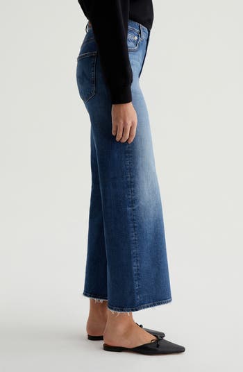 Saige Mid Rise Ankle Wide Leg Jeans
