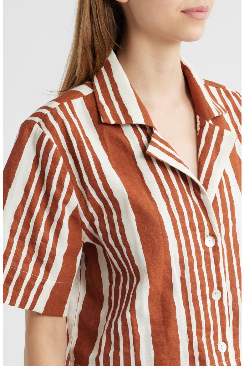 Mizuki Stripe Woven Shirt, Alternate, color, VECCHIO STRIPE PRINT