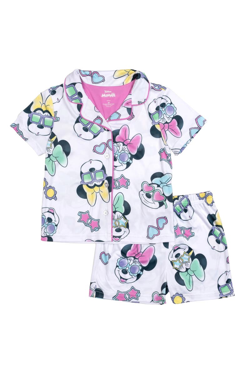 AME Kids' Minnie Mouse Short Coat Pajama Set, Main, color, 