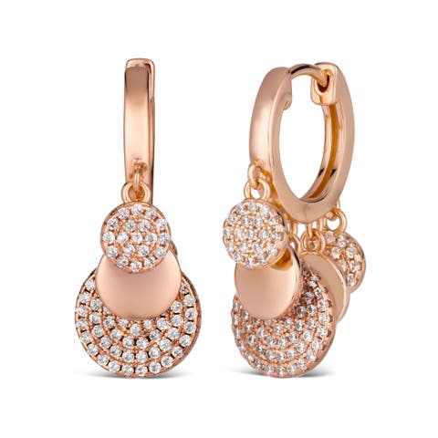 Petite Pave Huggie Earrings