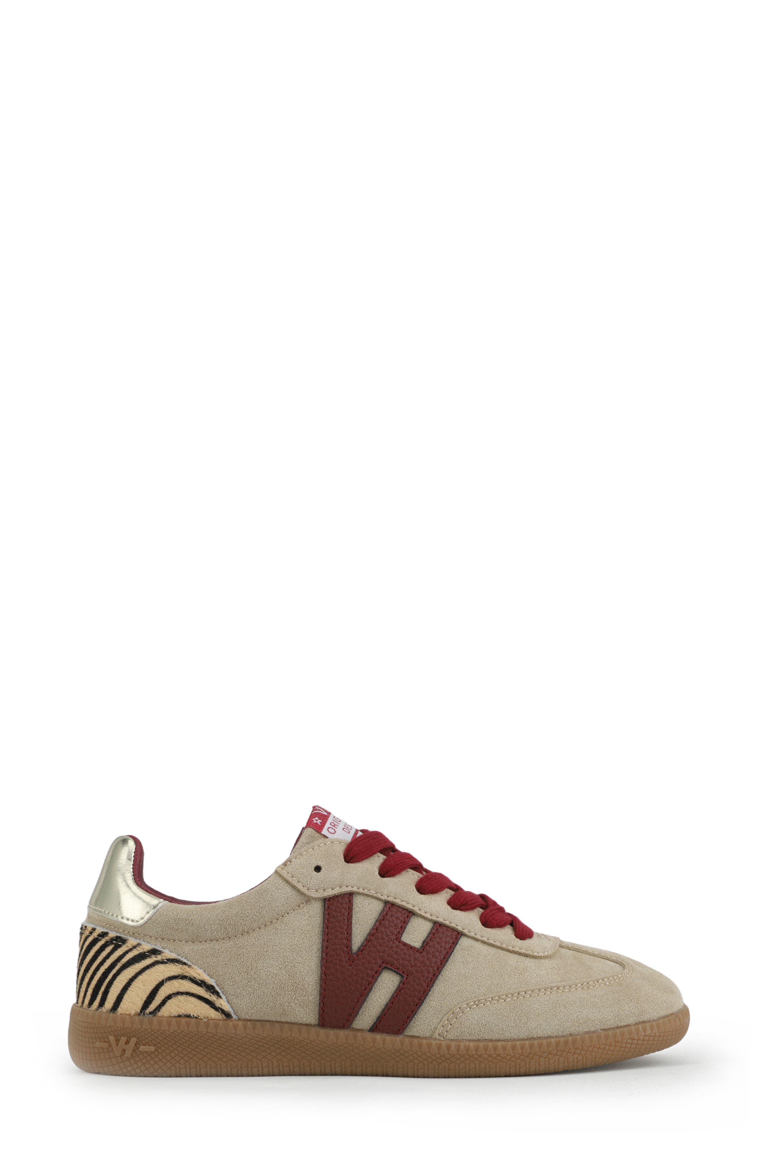 Dreamer Faux-Shearling & Leather Sneaker, Alternate, color, BEIGE/ TIGER PRINT