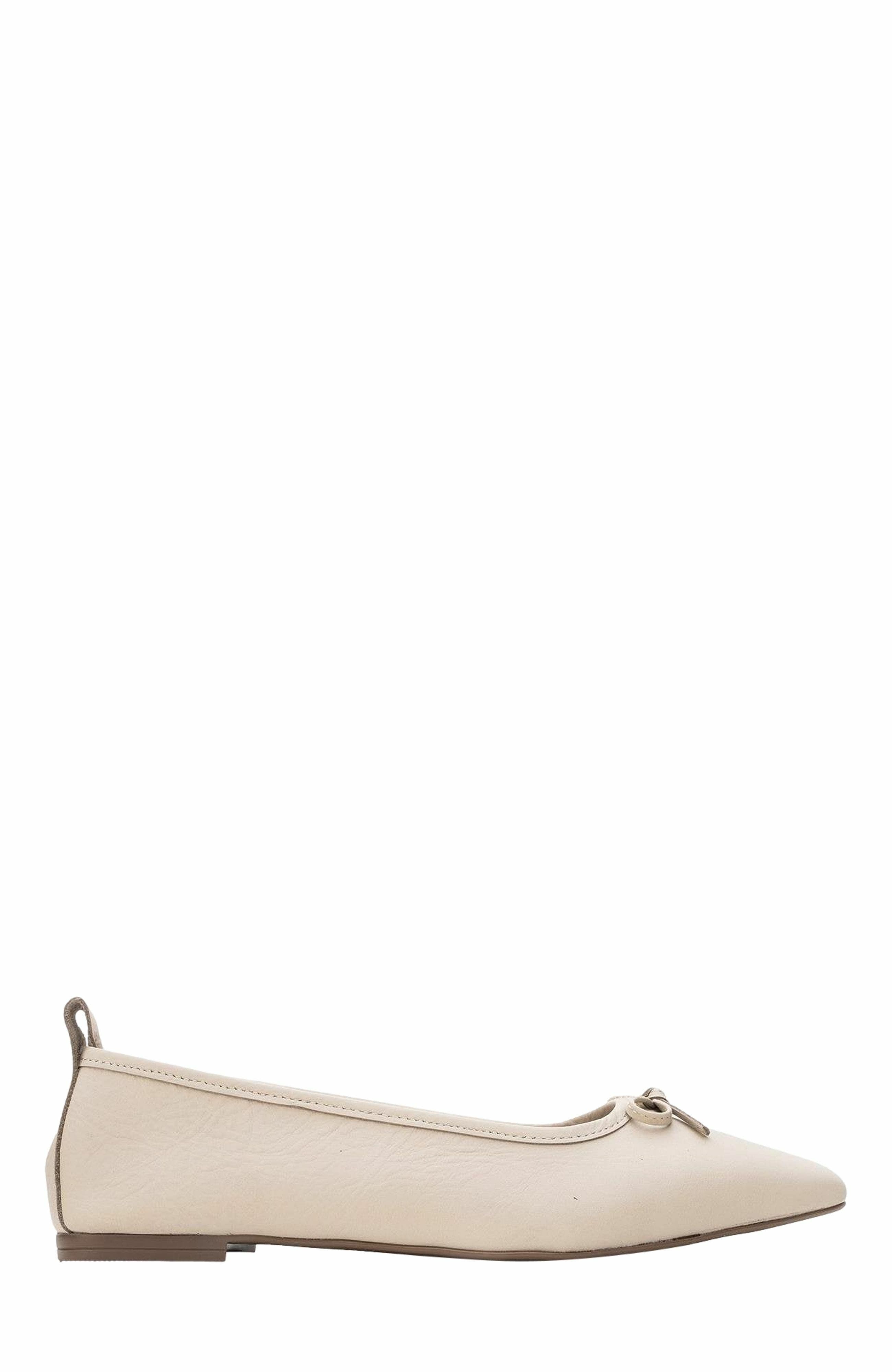 Sosa Leather Ballet Flat, Alternate, color, Light Beige Leather