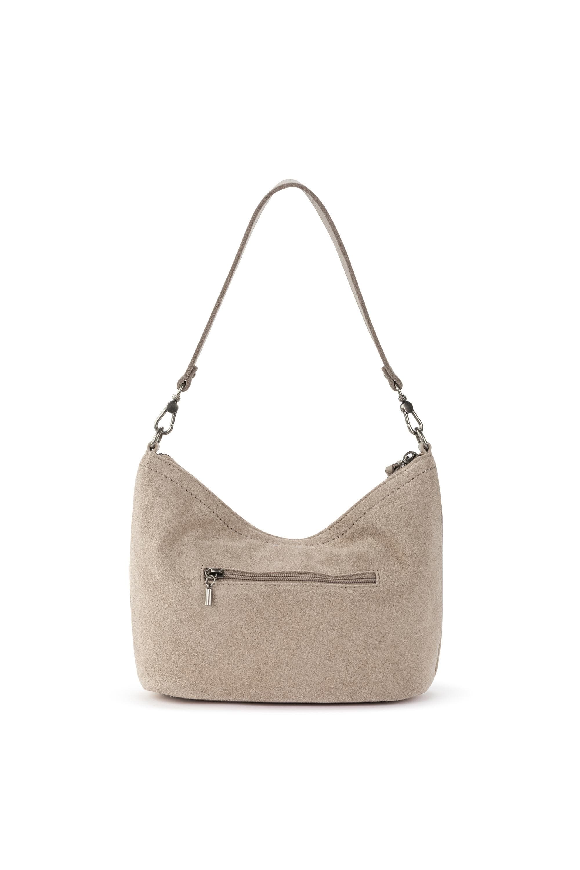 Jasmine Small Hobo, Alternate, color, Sand Suede