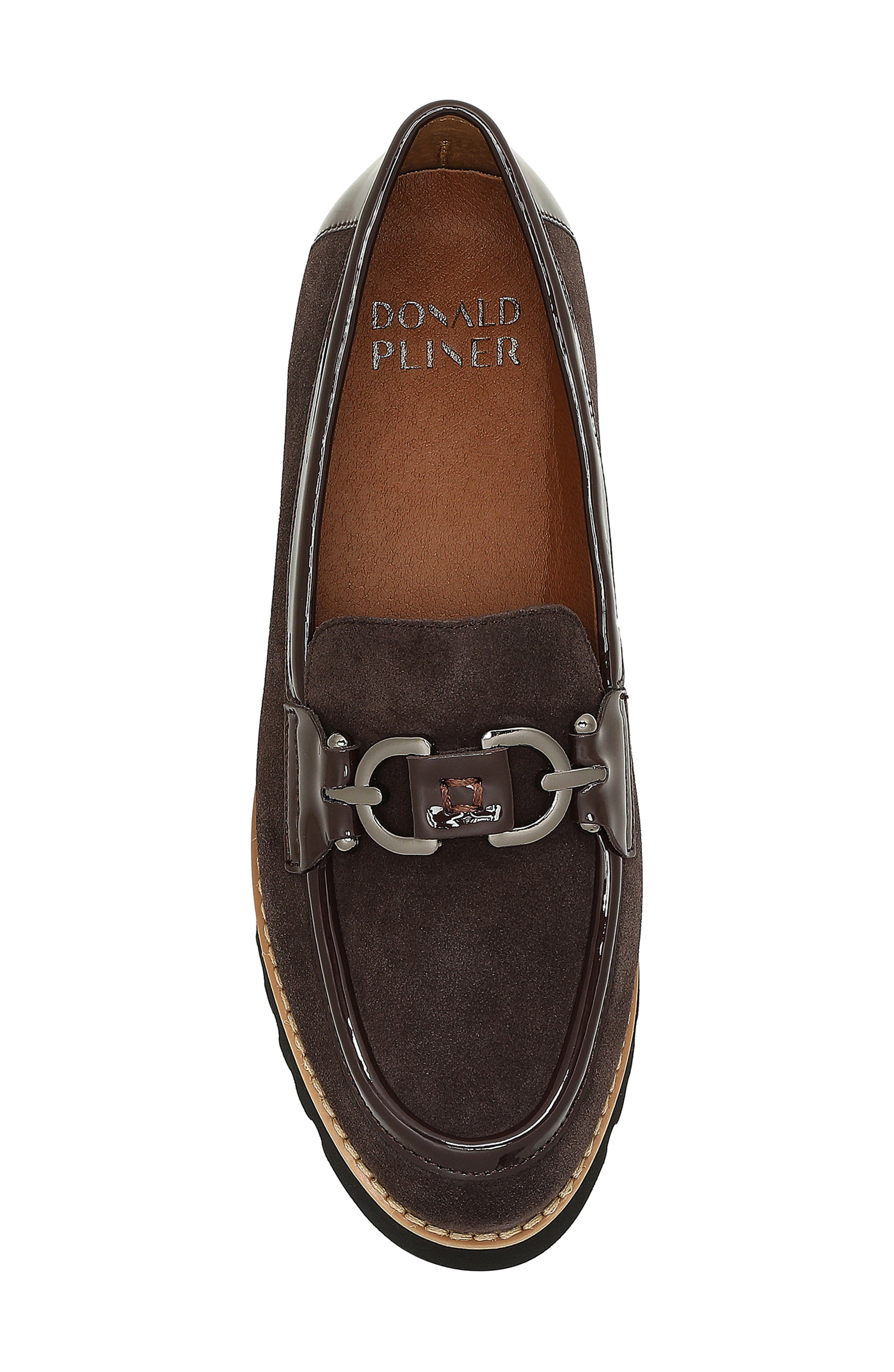 Donald Pliner Clio Slip-on Chunky Loafer, Alternate, color, Dark Brown