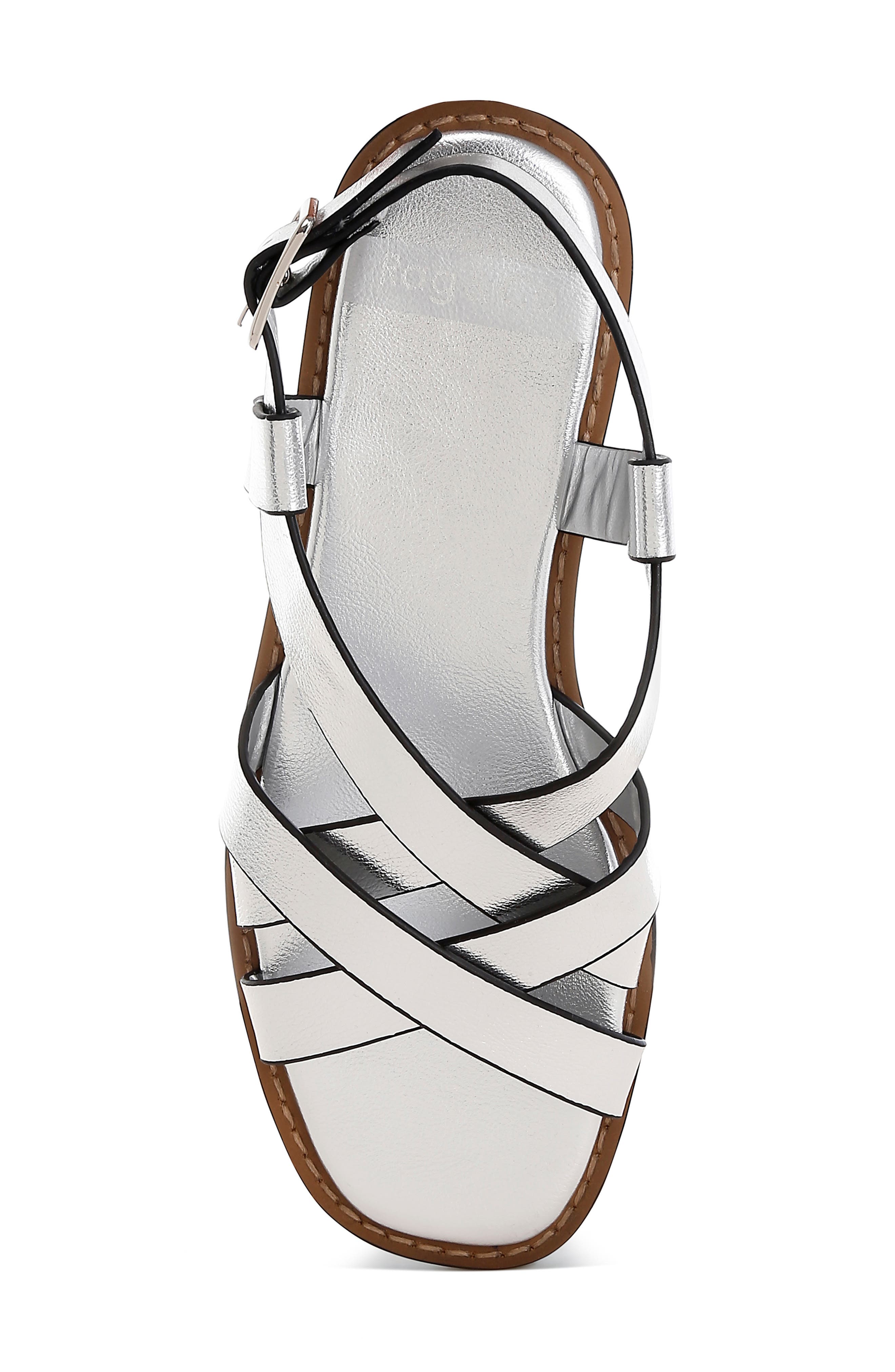 Rag & Co Doata Sandal, Alternate, color, Silver