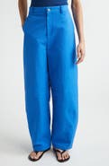 PARTOW Barrow High Waist Cotton Barrel Leg Pants