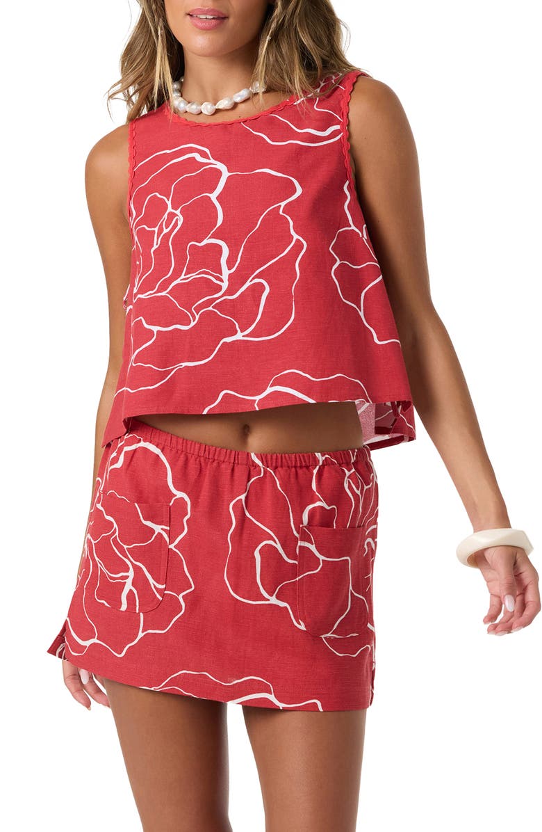 O'Neill Athena Floral Top, Main, color,