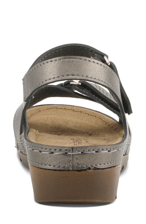 Flexus By Spring Step Strappy Sandal In Chrome