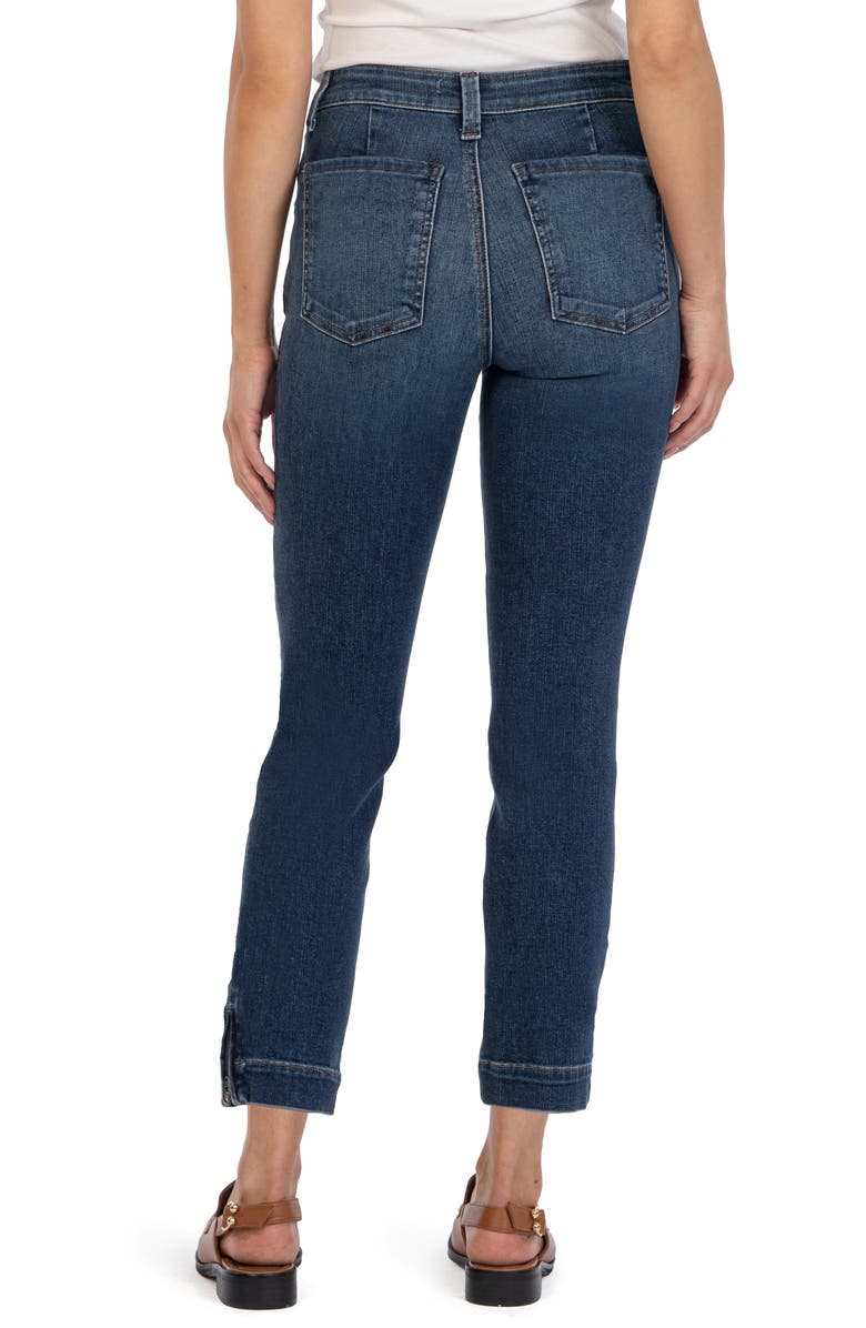 KUT from the Kloth Reese High Waist Ankle Slim Straight Leg Jeans, Alternate, color, 