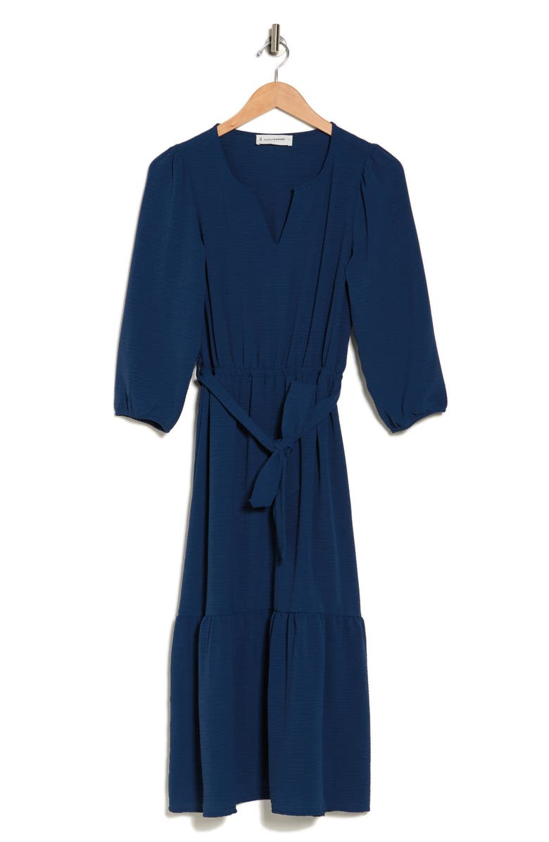 Lucky Brand Balloon Sleeve Tie Waist Dress, Alternate, color,