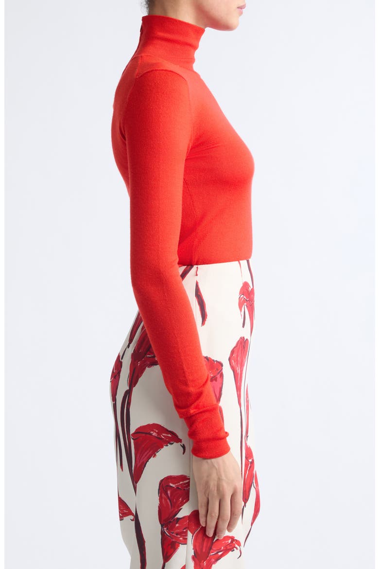 Turtleneck Sweater, Alternate, color, CHILI RED