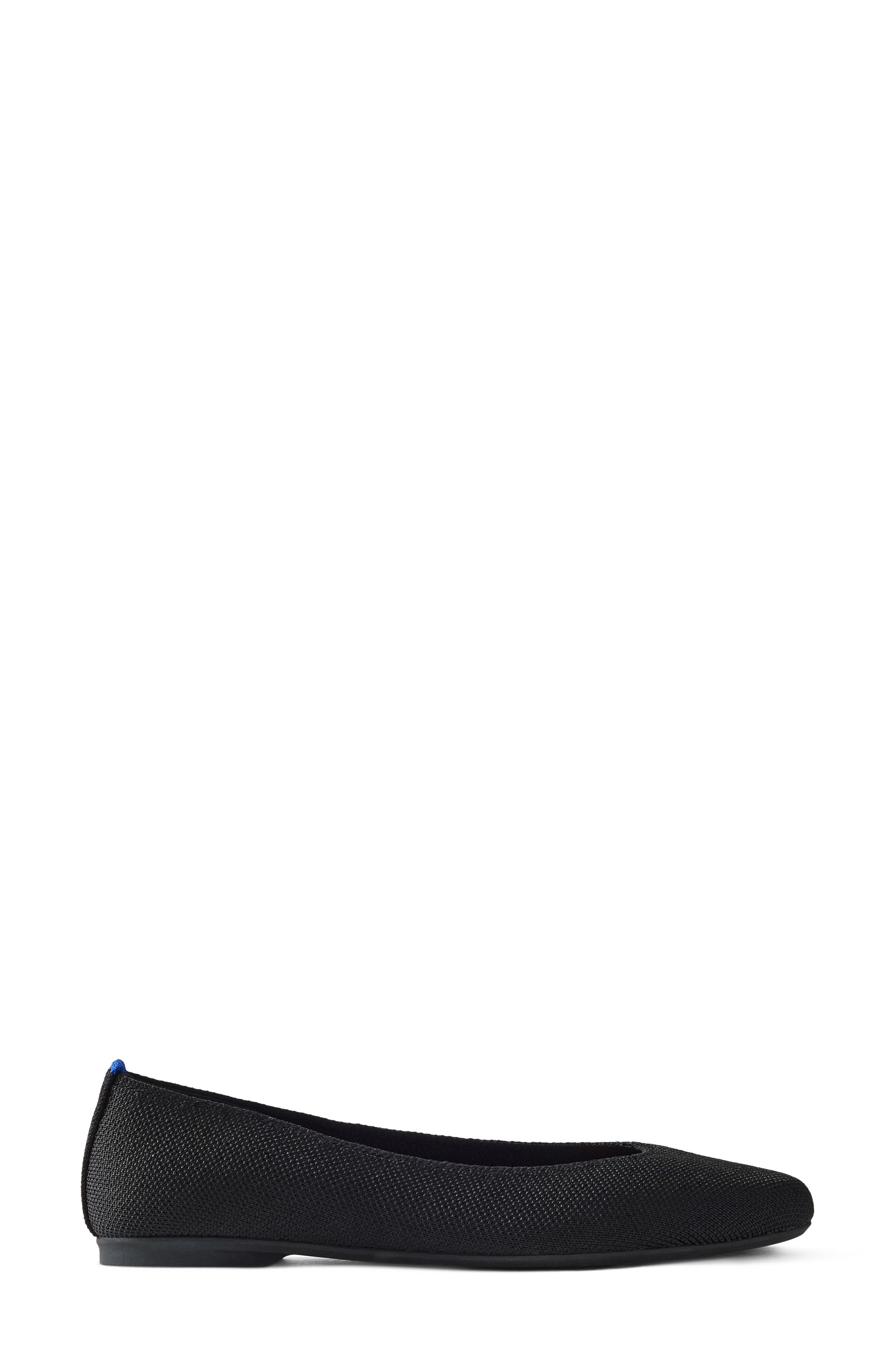 The Almond Ballet Flat, Main, color, BLACK