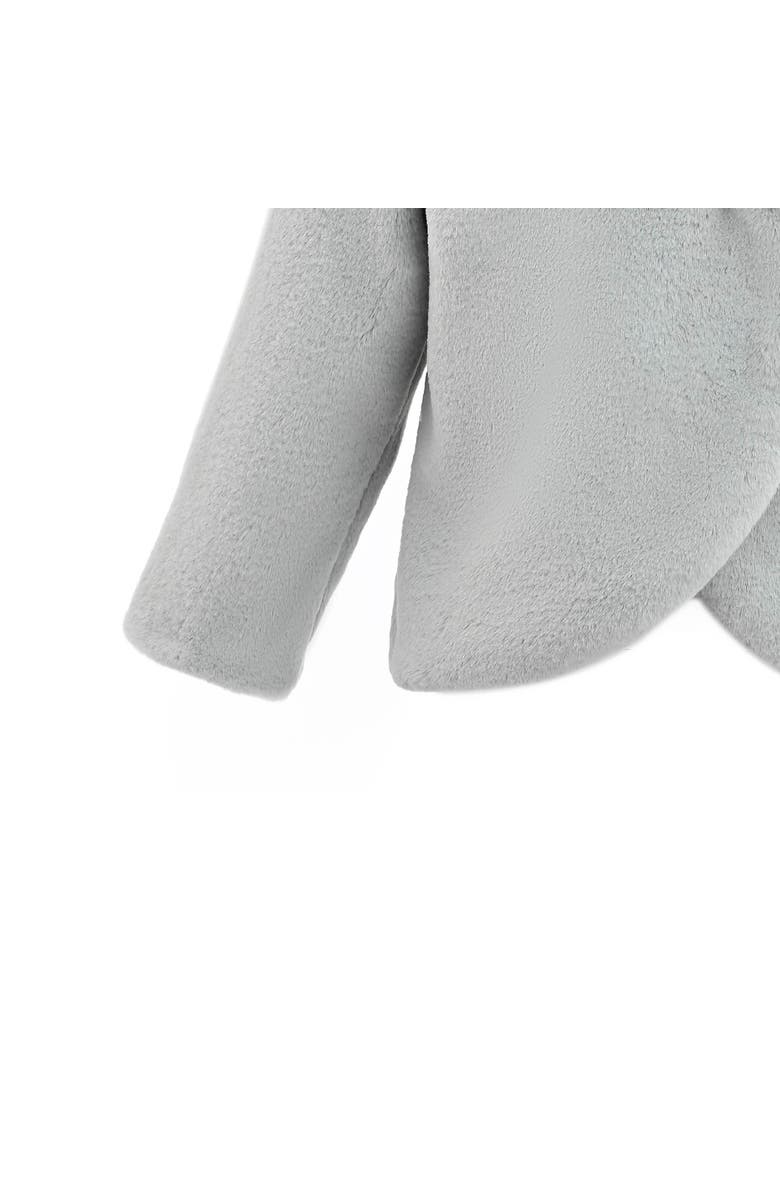 Tulleen Auzelia Plush Asymmetrical Coat, Alternate, color, Grey