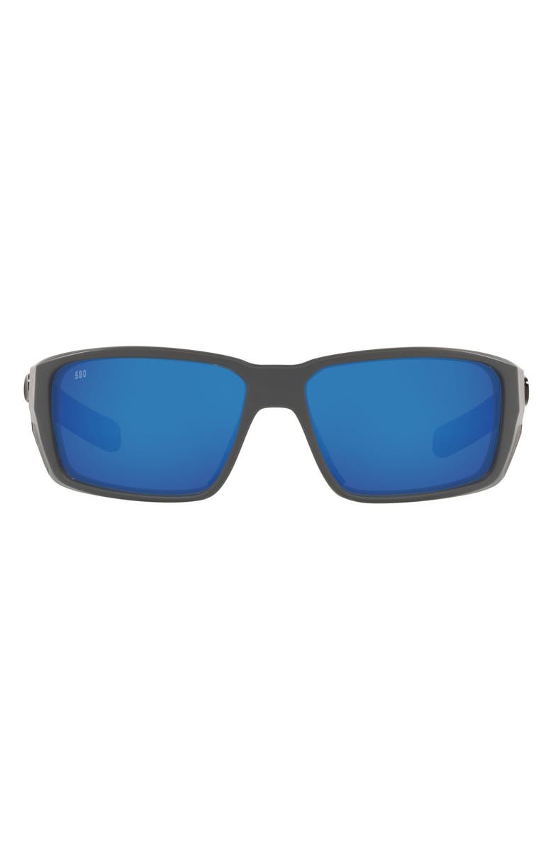 Costa Del Mar 60mm Polarized Rectangular Sunglasses, Main, color, Grey Blue
