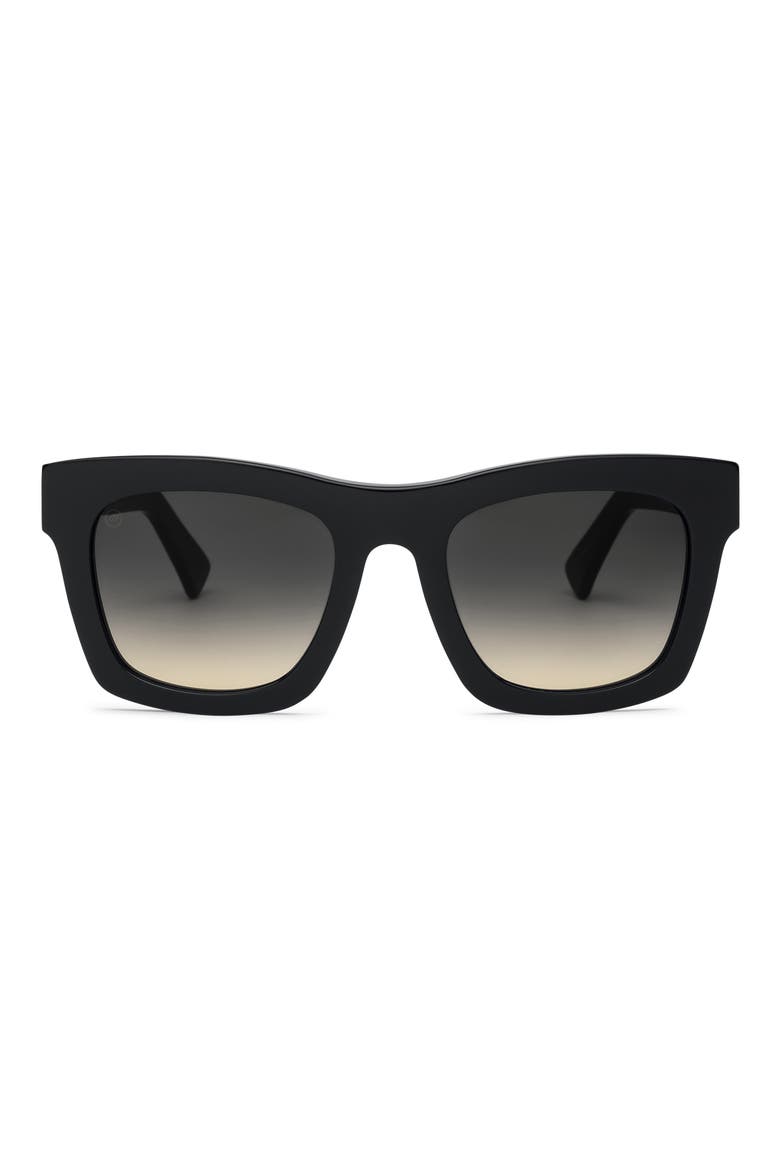 'Crasher' 53mm Retro Sunglasses, Main, color, GLOSS BLACK/ BLACK GRADIENT