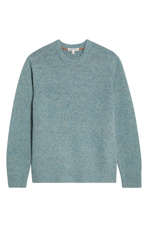 Donegal Crewneck Merino Wool Blend Sweater