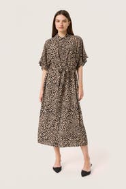 Soaked in Luxury SLNaya Short Sleeve Maxi Shirt Dress