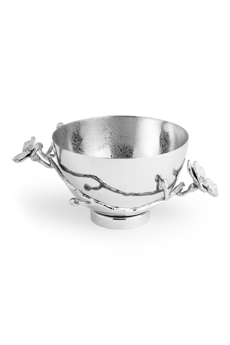 Silver Orchid Small Bowl, Alternate, color, SILVER