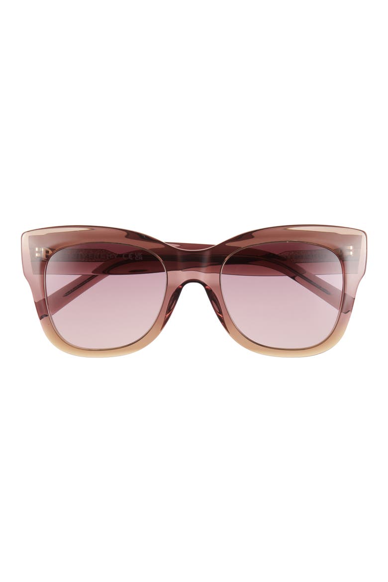 City 53mm Geometric Sunglasses, Main, color, PINK / VIOLET