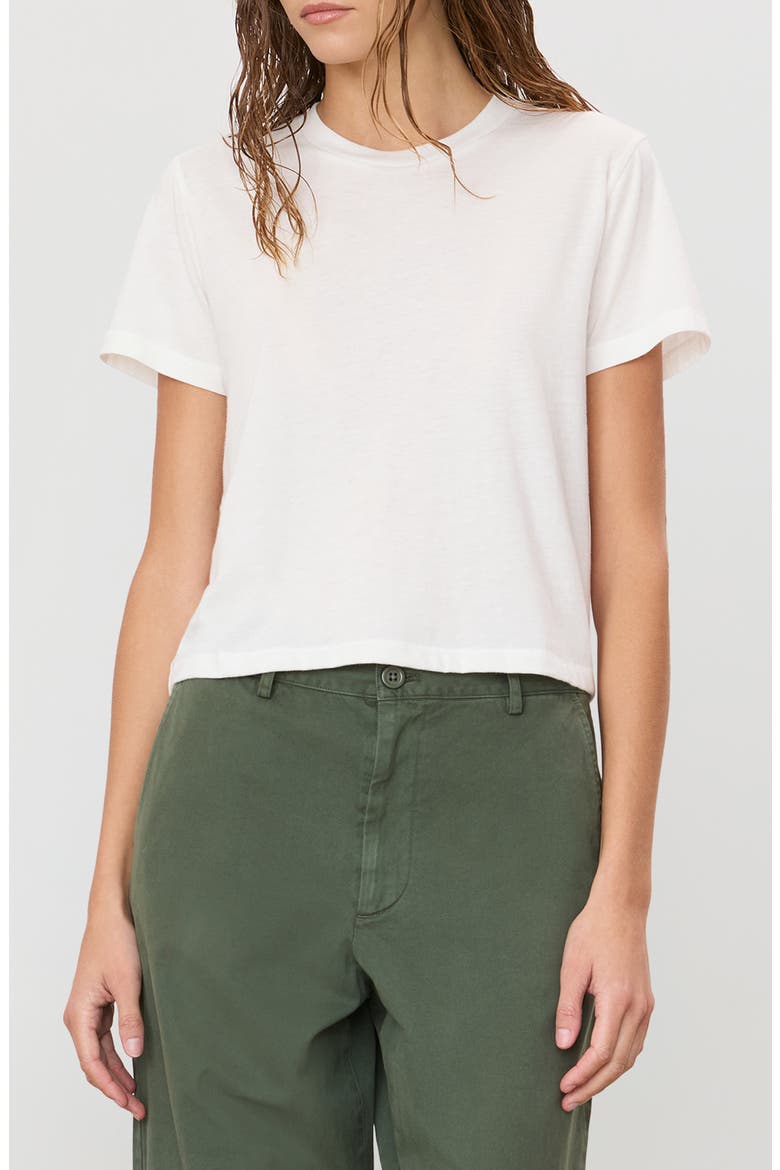 Short Sleeve Boxy Tee, Main, color, IVORY