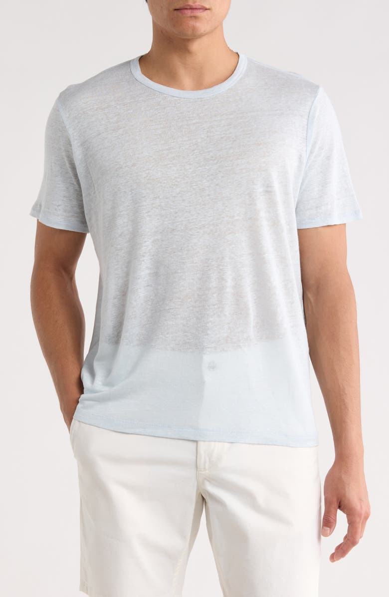 rag & bone Linen T-Shirt, Main, color, Arctic