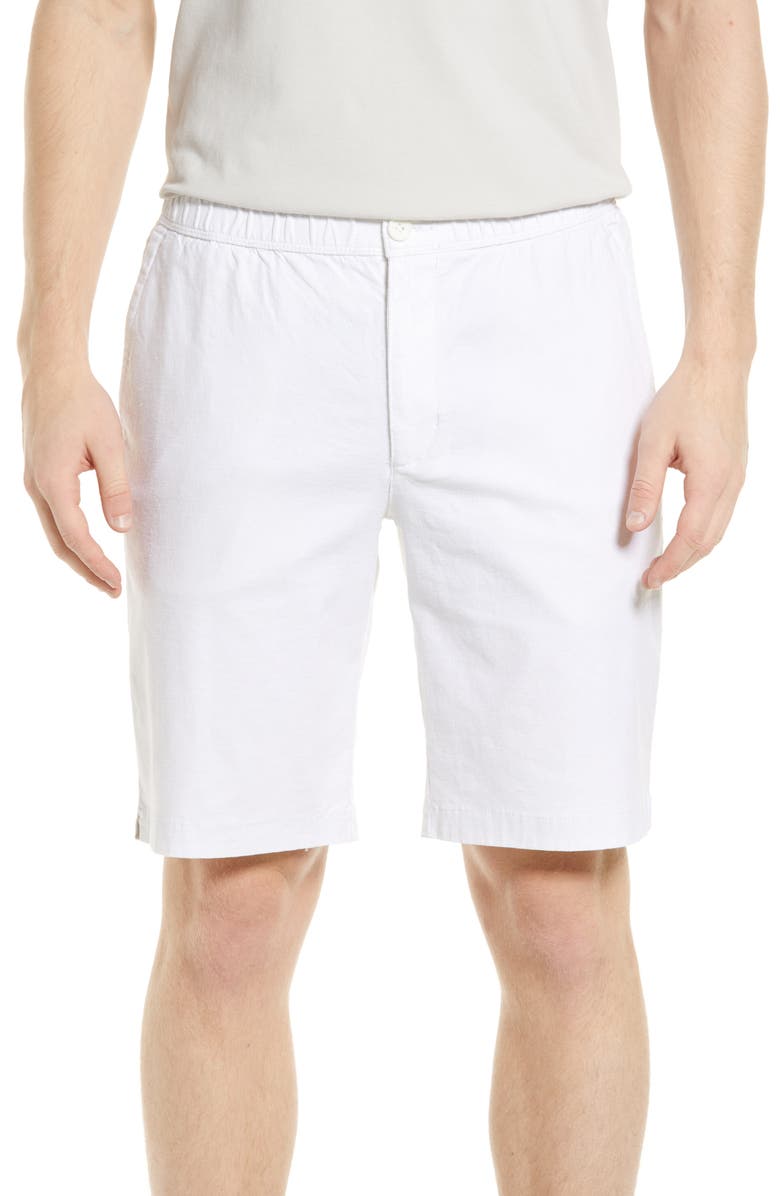 Tommy Bahama Linen in Paradise Flat Front Shorts, Main, color, White