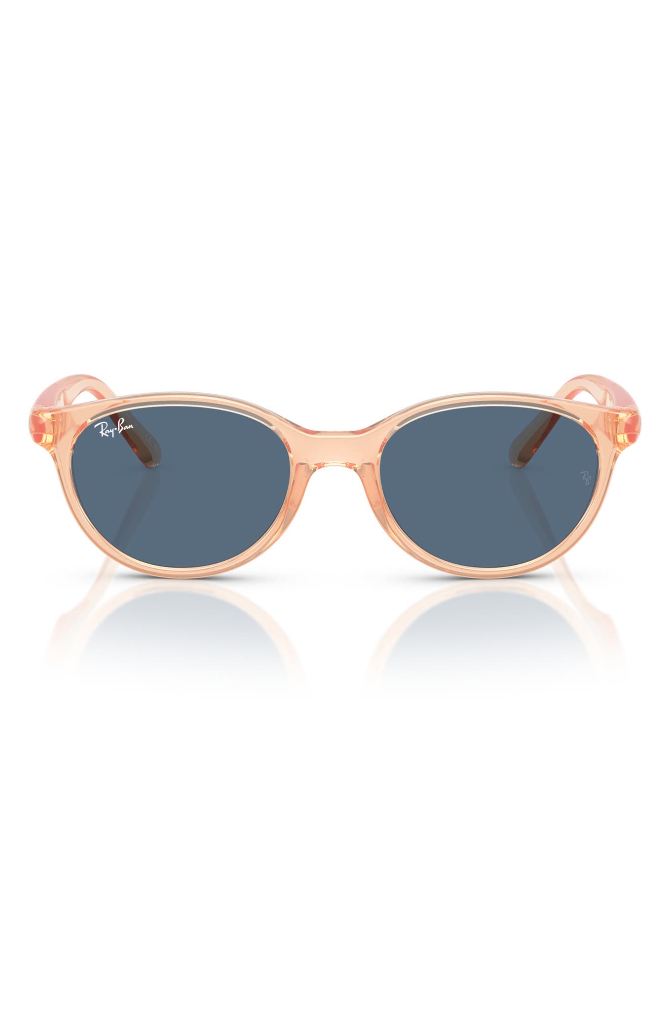 Ray-Ban Kids' 45mm Oval Sunglasses in Dark Blue 