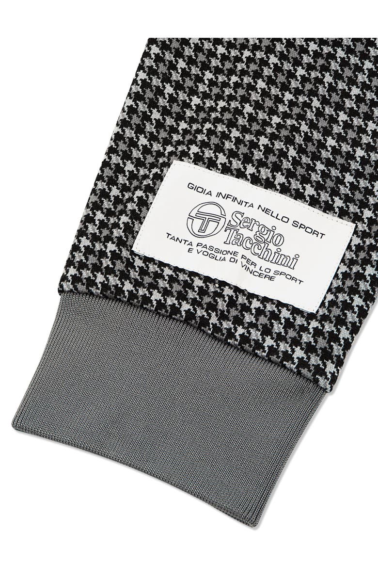 Sergio Tacchini Dallas Houndstooth Track Jacket, Alternate, color, Black Beauty