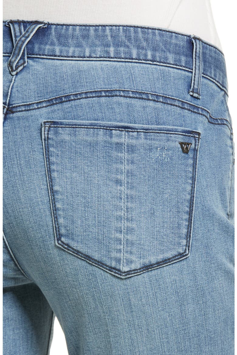 Ab-Solution CoolMax® Raw Hem Straight Leg Jeans (Nordstrom Exclusive), Alternate, color, BLUE