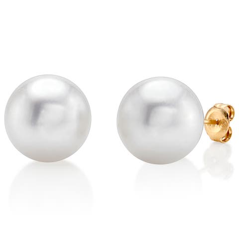 11mm South Sea Round Pearl Stud Earrings
