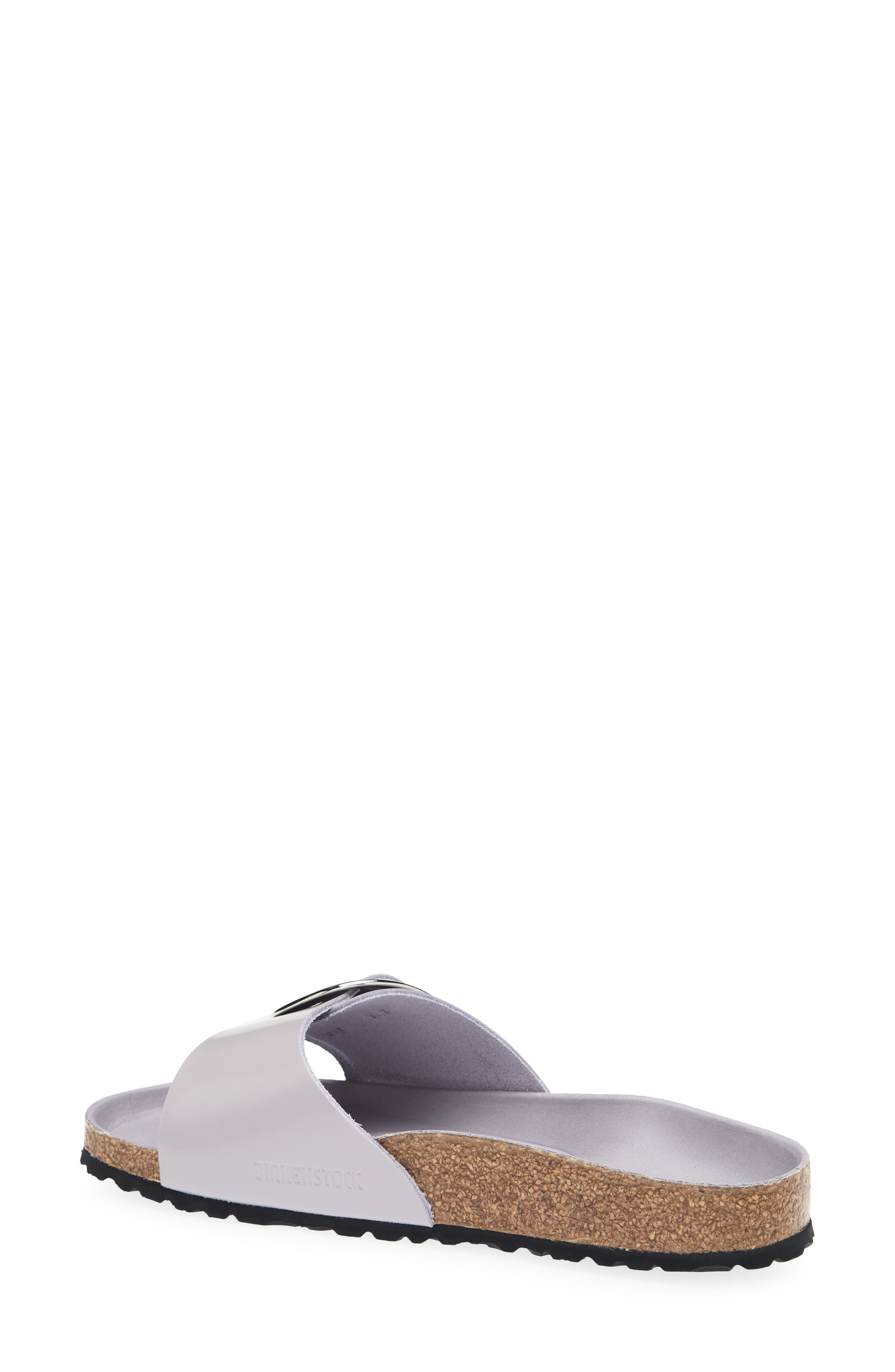 Madrid Big Buckle Slide Sandal, Alternate, color, LAVENDER SKY