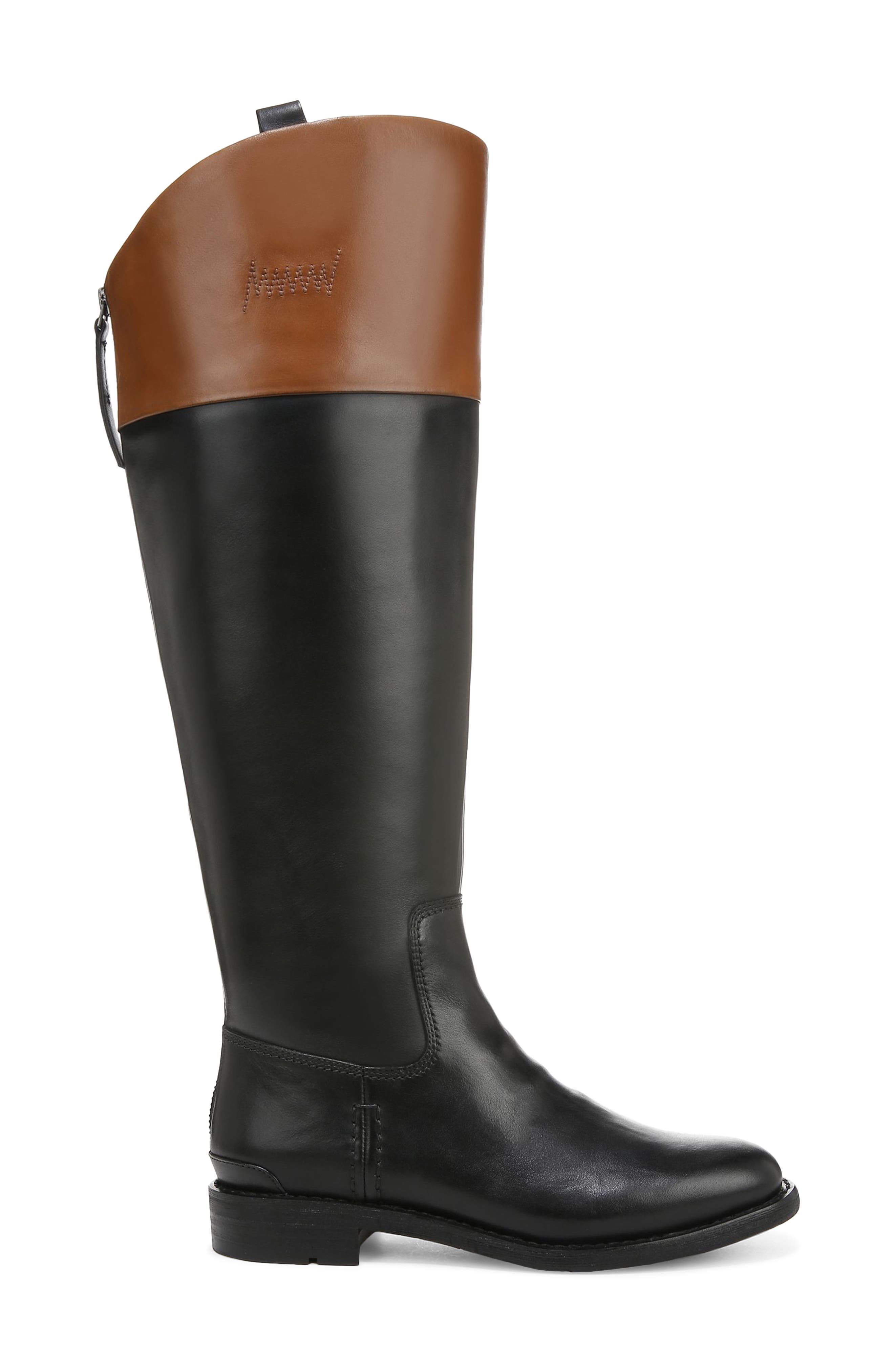 Franco Sarto Meyer Knee High Riding Boot, Alternate, color, 