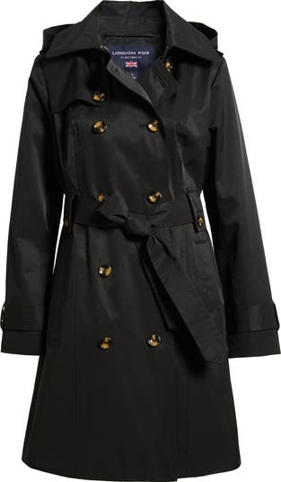 Pea Coat Women London Fog Beige Trench Coat Women's Medium Not