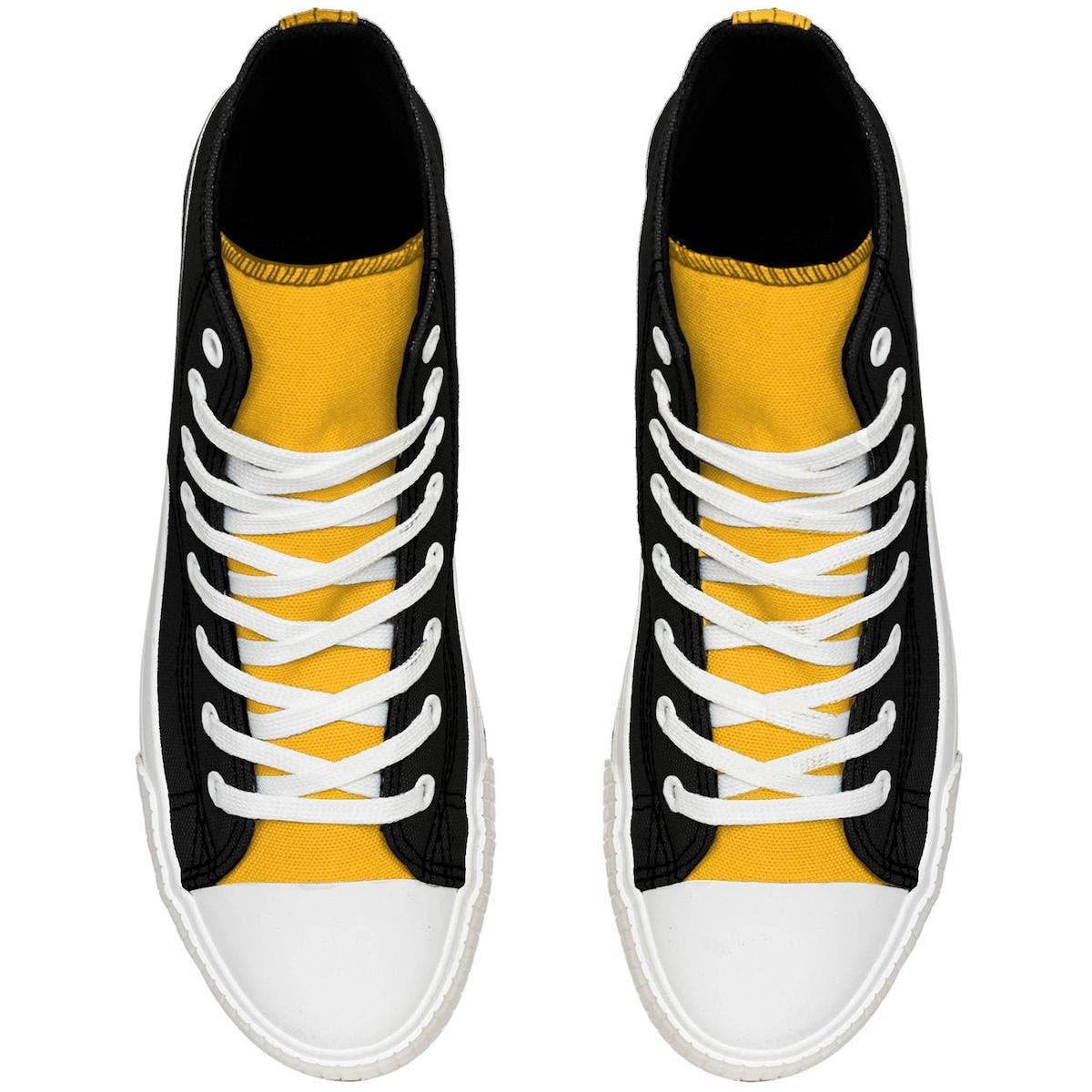 FOCO Men's FOCO Pittsburgh Steelers High Top Canvas Sneakers, Alternate, color, 